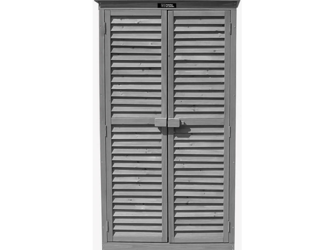 Armoire de jardin "Space" - 87 x 46.5 x 160 cm - Anthracite