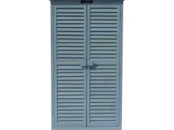 Armoire de jardin "Space" - 87 x 46.5 x 160 cm - Bleu ciel