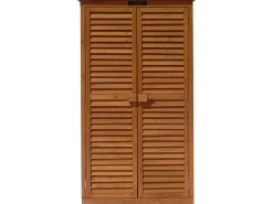 Armoire de jardin "Space" - 87 x 46.5 x 160 cm - Marron