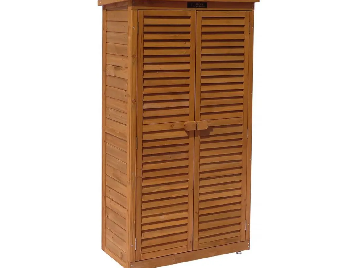 Armoire de jardin "Space" - 87 x 46.5 x 160 cm - Marron