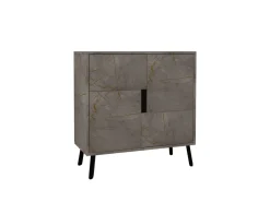 Armoire multifonction en bois "Darien" - 76.5 x 35 x 79.5 cm - Marbre
