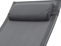Bain de soleil en aluminium "Beauty" - Phoenix - Gris foncé / Argenté - Lot de 2