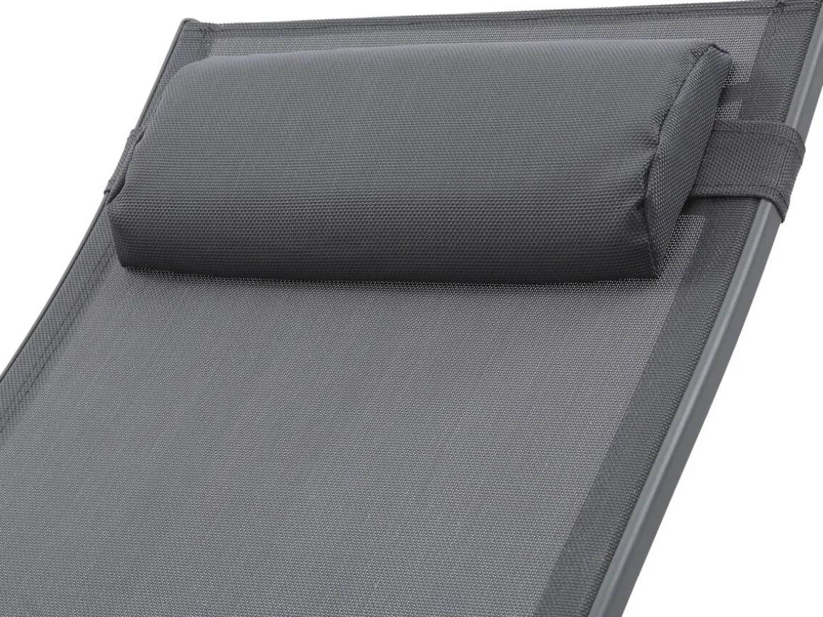 Bain de soleil en aluminium "Beauty" - Phoenix - Gris foncé / Argenté - Lot de 2