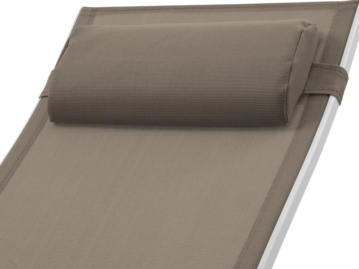 Bain de soleil en aluminium "Beauty" - Phoenix - Taupe - Lot de 2