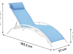 Bain de soleil en aluminium