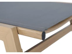 Bain de soleil en aluminium imitation bois  "Elysia" - Gris