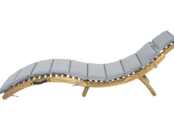 Bain de soleil en bois avec coussins inclus