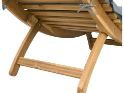 Bain de soleil en bois avec coussins inclus