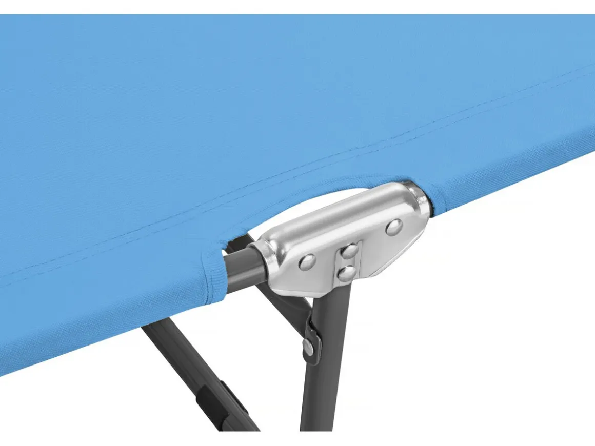 Bain de soleil pliable "Lazy" - Avec pare soleil - Bleu