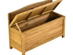 Banc coffre de jardin en bois 