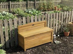 Banc coffre de jardin en bois 