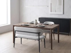 Banc de salle à manger en tissu - 110 cm -