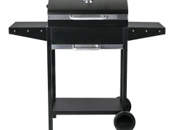 Barbecue charbon de bois "Bizon" - 119 x 50 x 101 cm - Noir