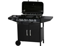 Barbecue gaz "Festa 5" - 5 brûleurs dont 1 latéral - 12.9 Kw- Noir