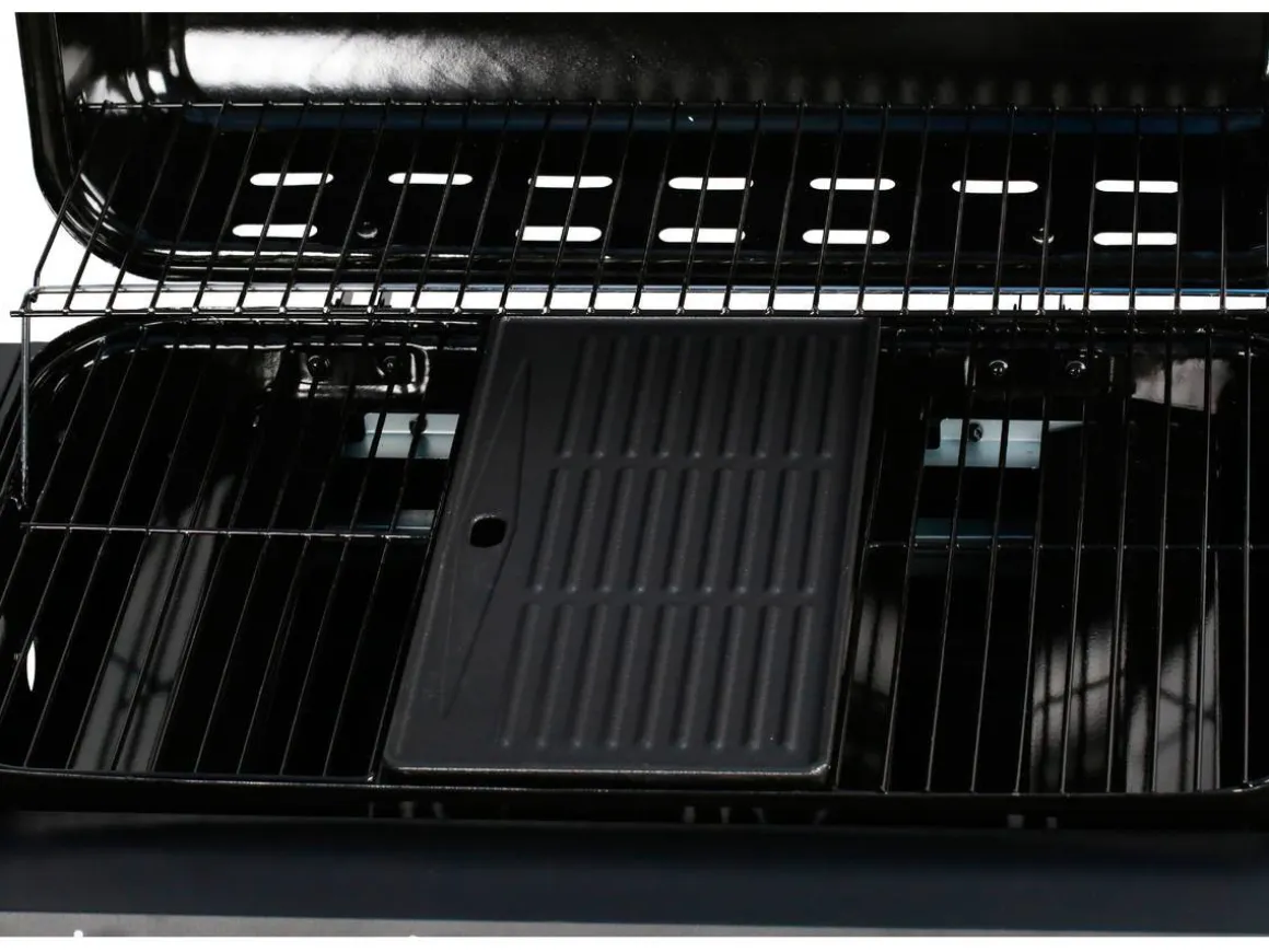 Barbecue gaz "Festa 5" - 5 brûleurs dont 1 latéral - 12.9 Kw- Noir