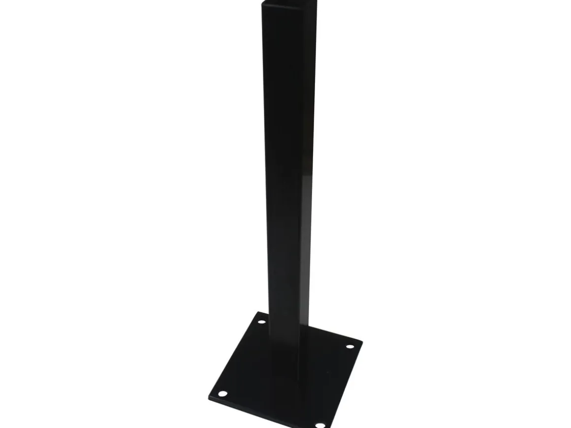 Base en fer pour poteau composite