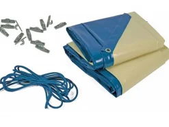 Bâche hiver " Cover 1 " pour piscine Panama - 580 gr/m² - bleu
