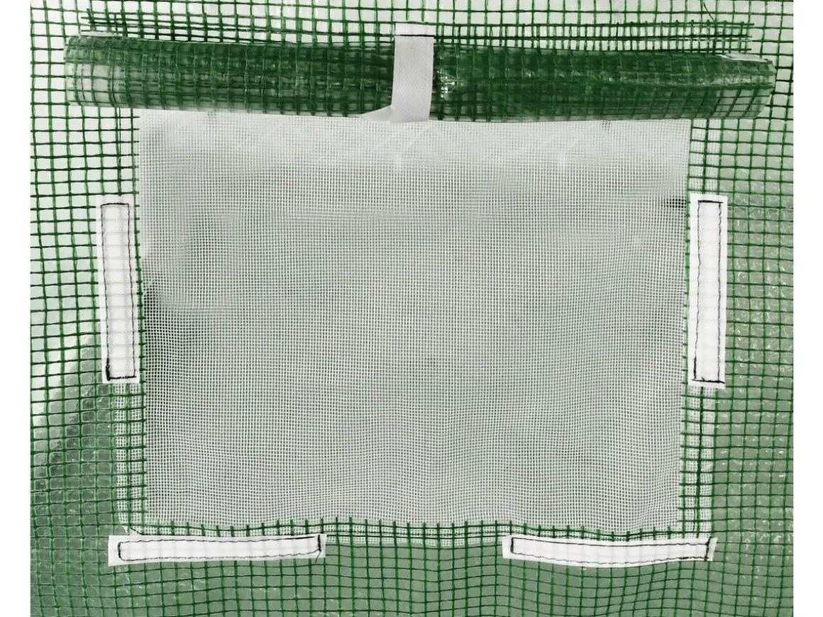 Bâche pour serre tunnel de jardin "Lys" - 24 m² - 130g - Vert