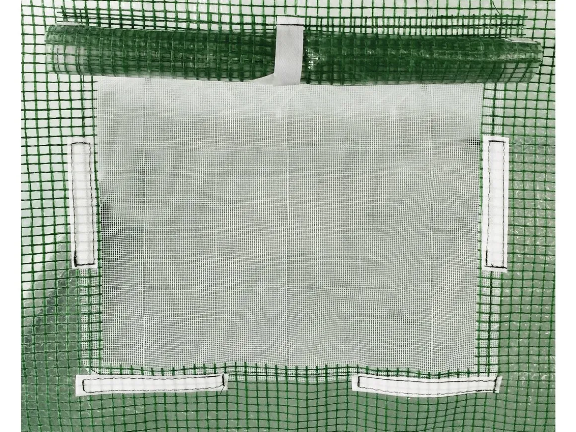 Bâche pour serre tunnel de jardin "Lys" - 12 m² - 130g - Vert