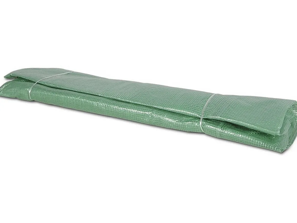 Bâche pour serre tunnel de jardin "Lys" - 18 m² - 130g - Vert