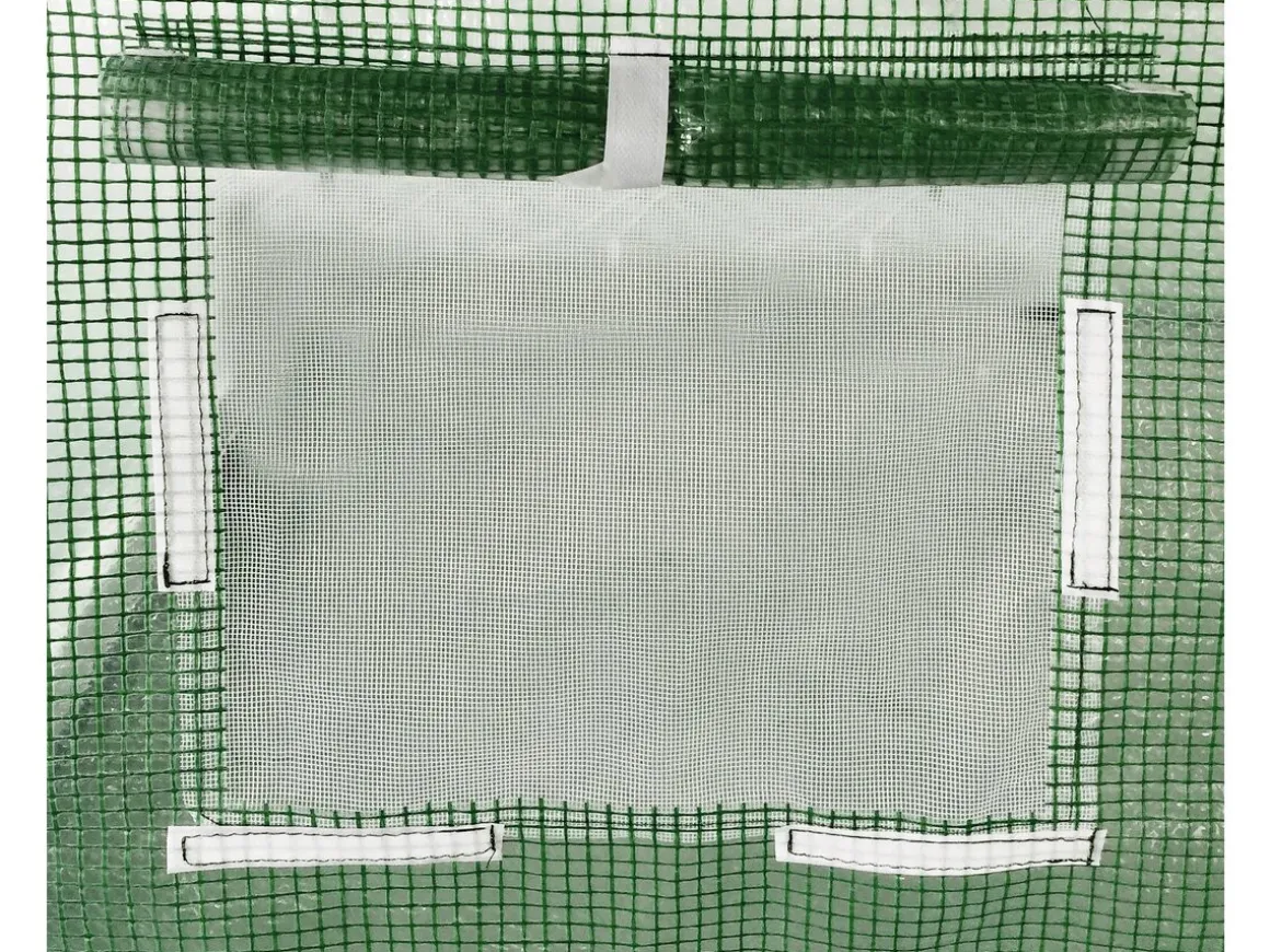 Bâche pour serre tunnel de jardin "Lys" - 18 m² - 130g - Vert