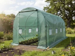 Bâche pour serre tunnel de jardin "Lys" - 9 m² - 130g - Vert