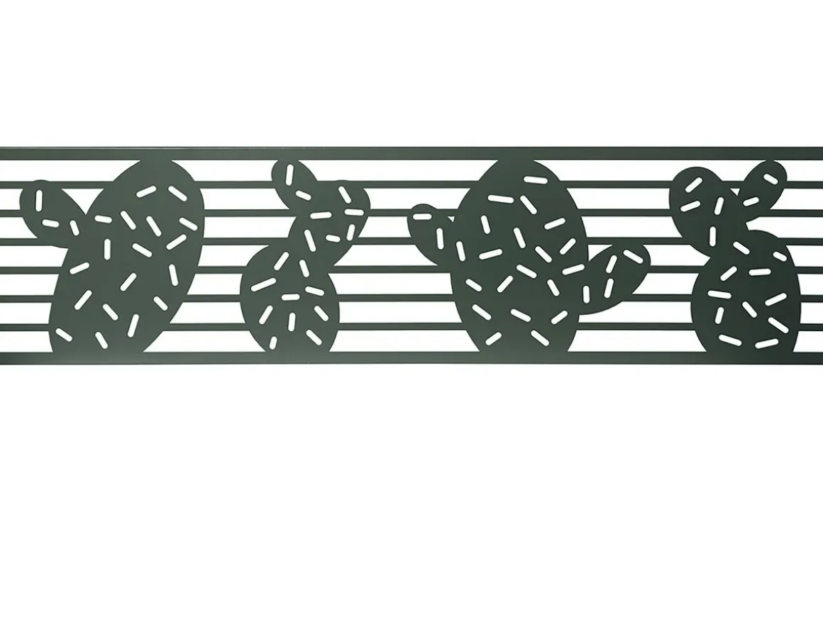 Bordure - " Cactus " - Lot de 6 - 0.40 x 1.00 m - Vert