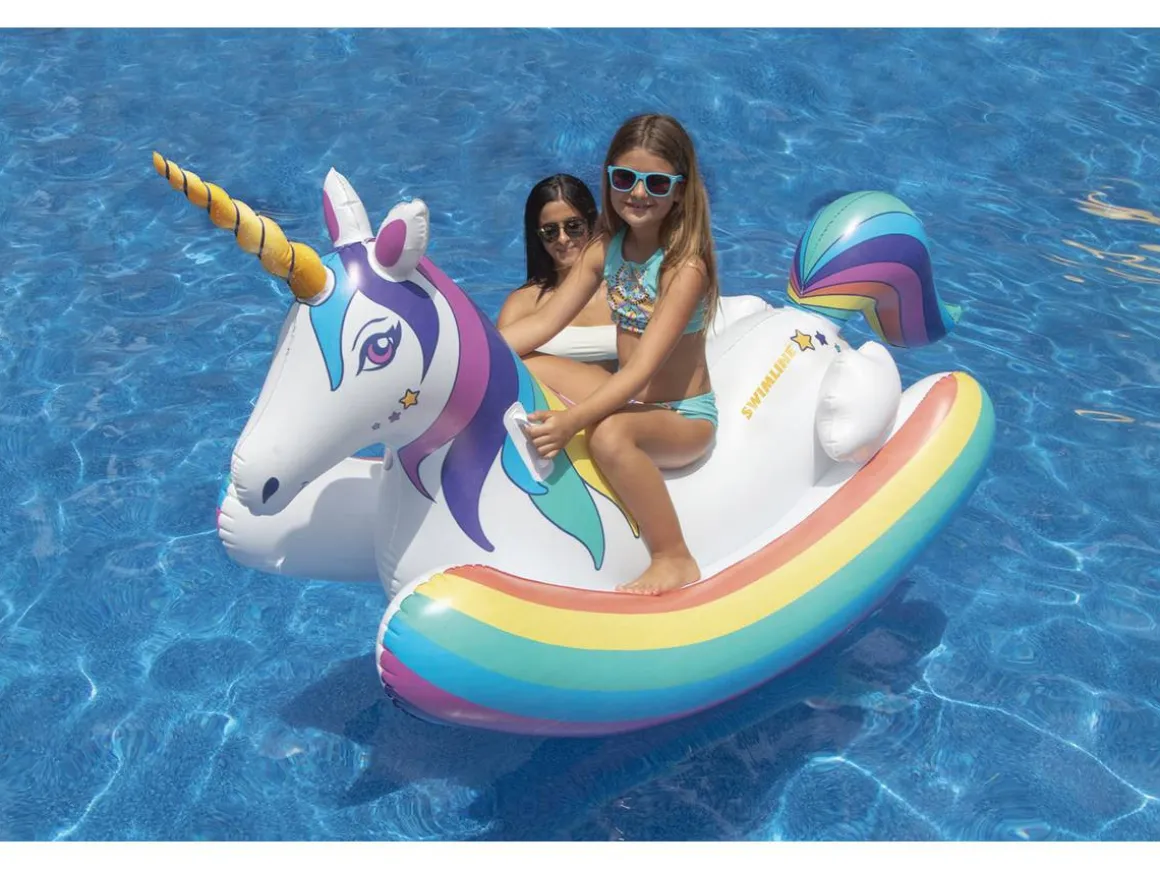 Bouée "Magic la Licorne" - 218 x 122 x 91 cm - Multicolore