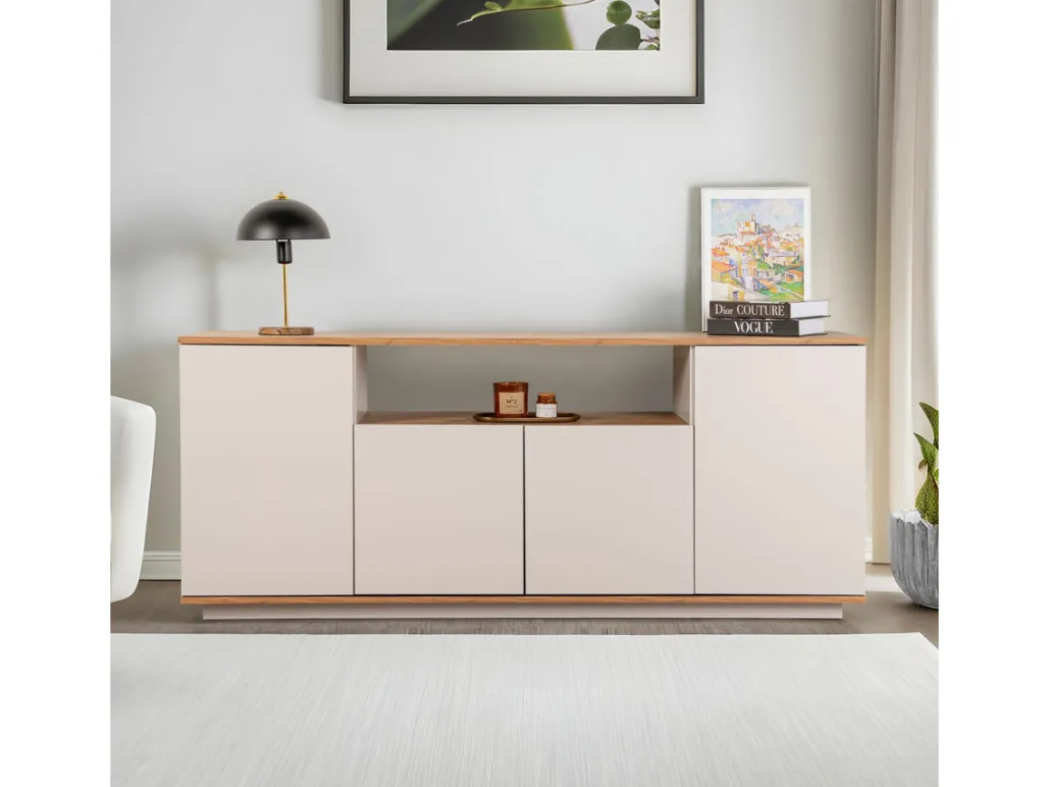 Buffet en bois "Arista" - 180 x 44 x 75 cm - Beige