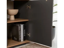 Buffet en bois "Arista" - 180 x 44 x 75 cm - Gris anthracite