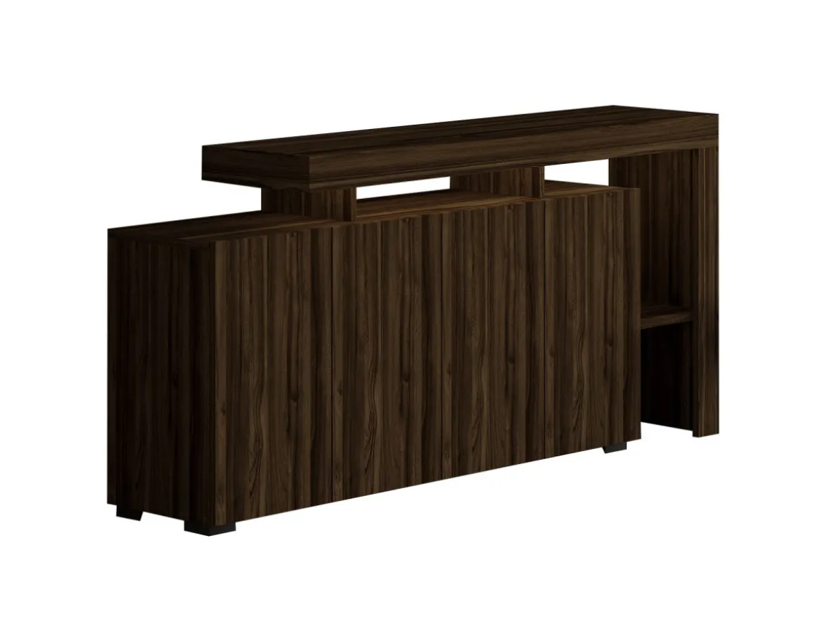 Buffet en bois "Beliz" - 170 x 35 x 80 cm - Noyer