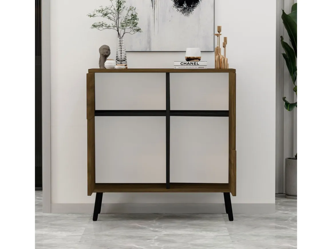 Buffet en bois "Darien" - 76 x 35 x 79 cm - Marron