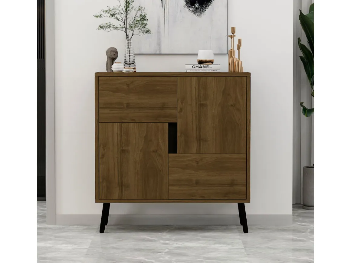 Buffet en bois "Darien" - 76 x 35 x 79 cm - Marron