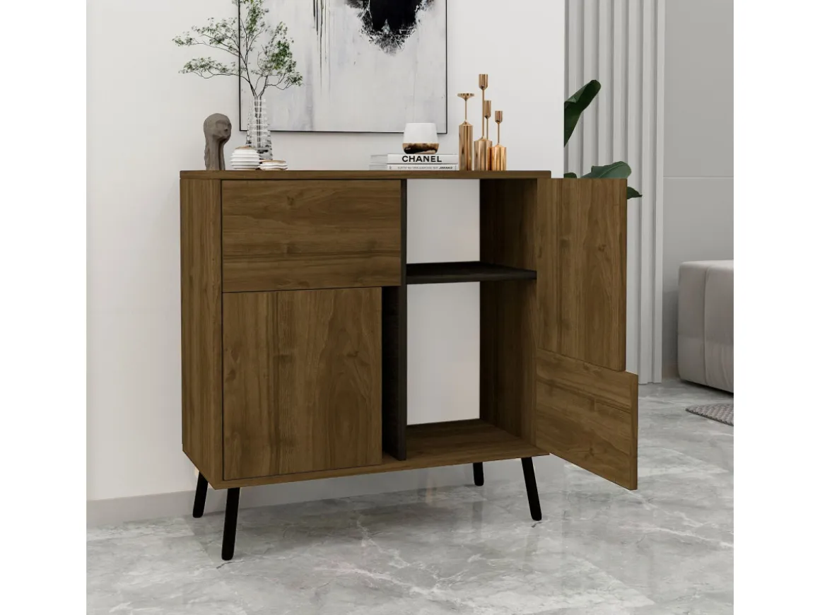 Buffet en bois "Darien" - 76 x 35 x 79 cm - Marron