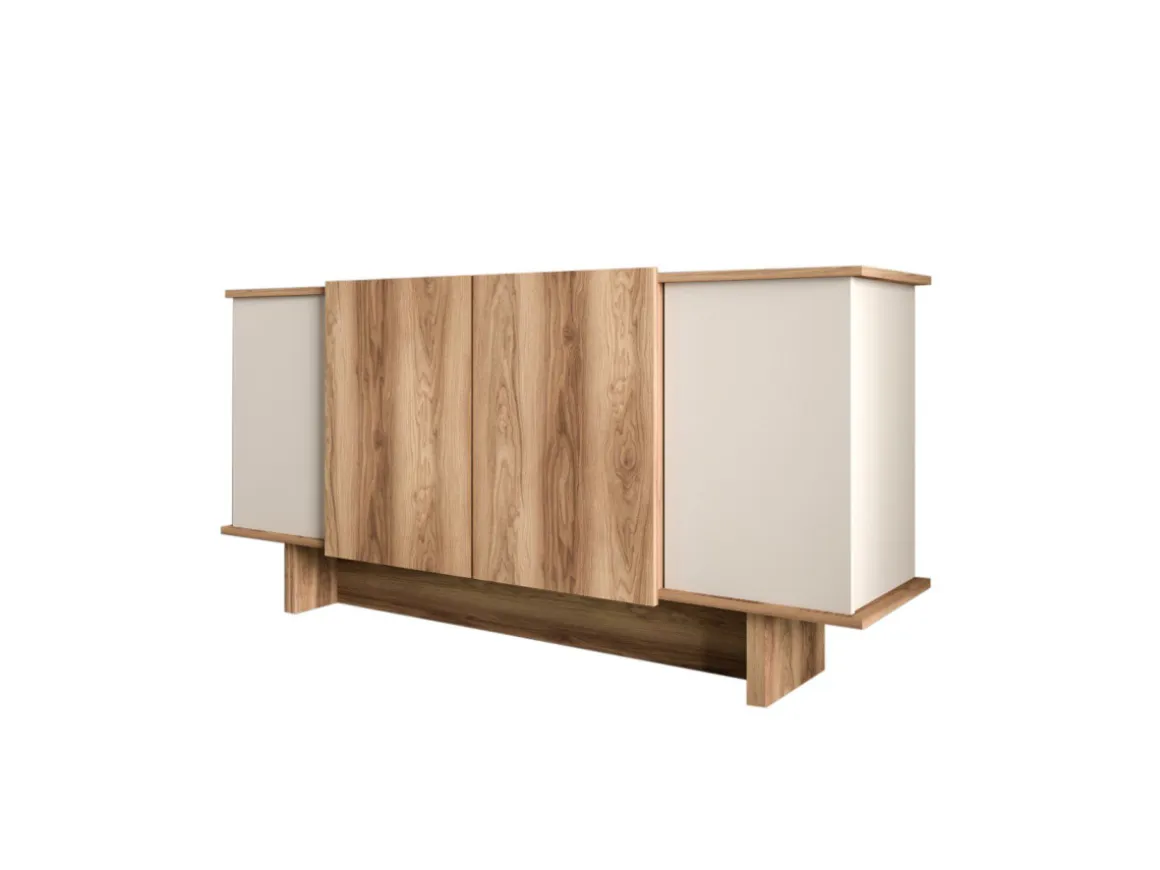 Buffet en bois "Diana" - 180 x 40 x 81 cm - Beige