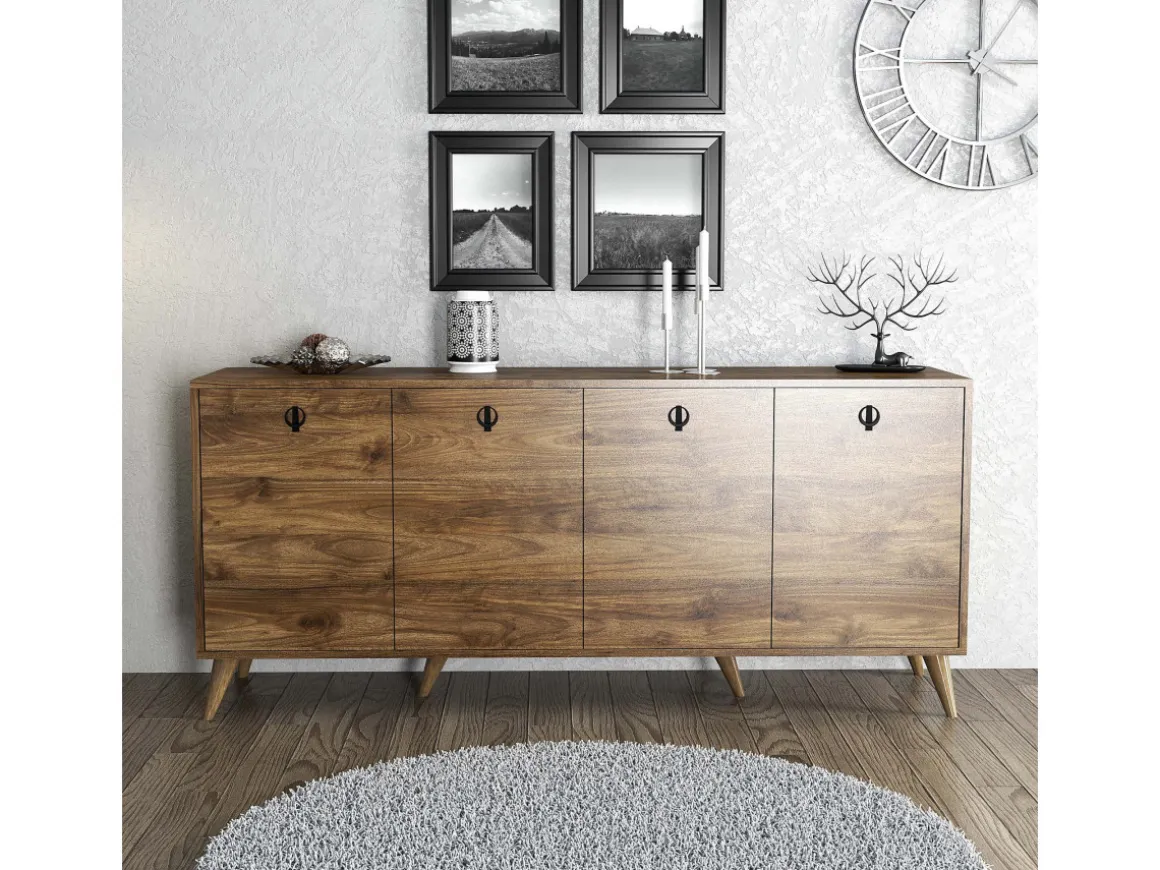 Buffet en bois "Elite" - 180 x 45 x 80 cm - Marron