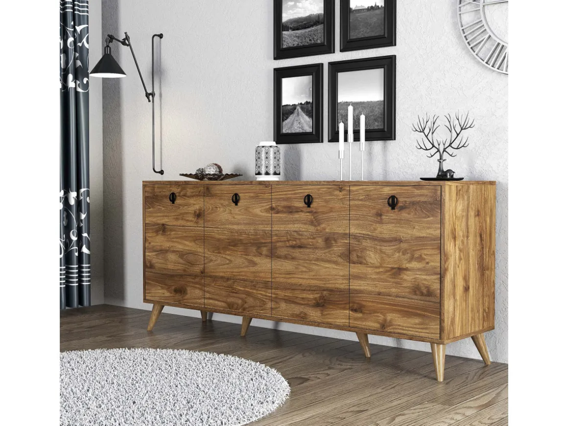 Buffet en bois "Elite" - 180 x 45 x 80 cm - Marron