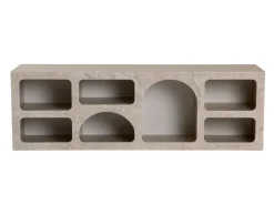 Buffet en bois "Ferlis" - 160 x 40 x 51 cm - Travertin