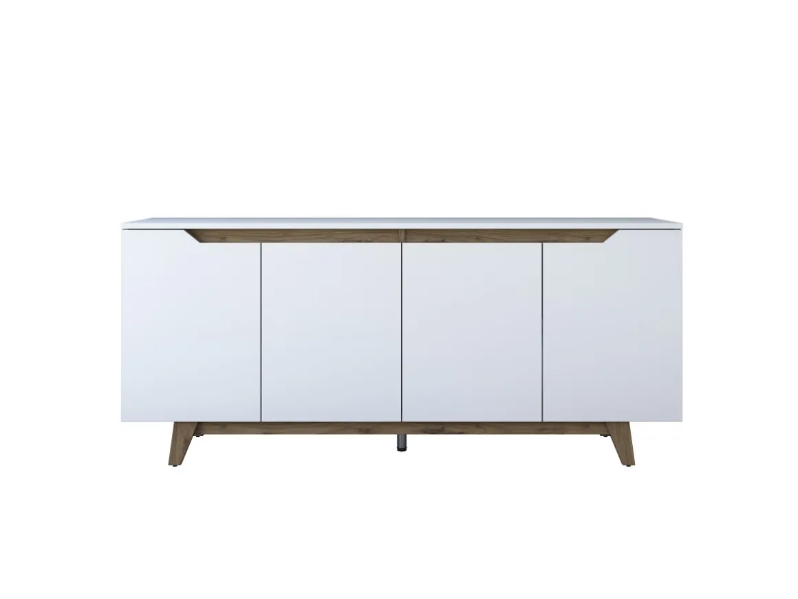 Buffet en bois "Gondol" - 180 x 45 x 79 cm - Blanc