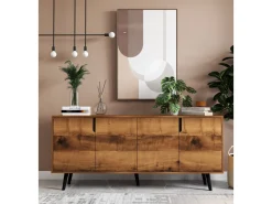 Buffet en bois "Latina" - 180 x 45 x 80 cm - Marron