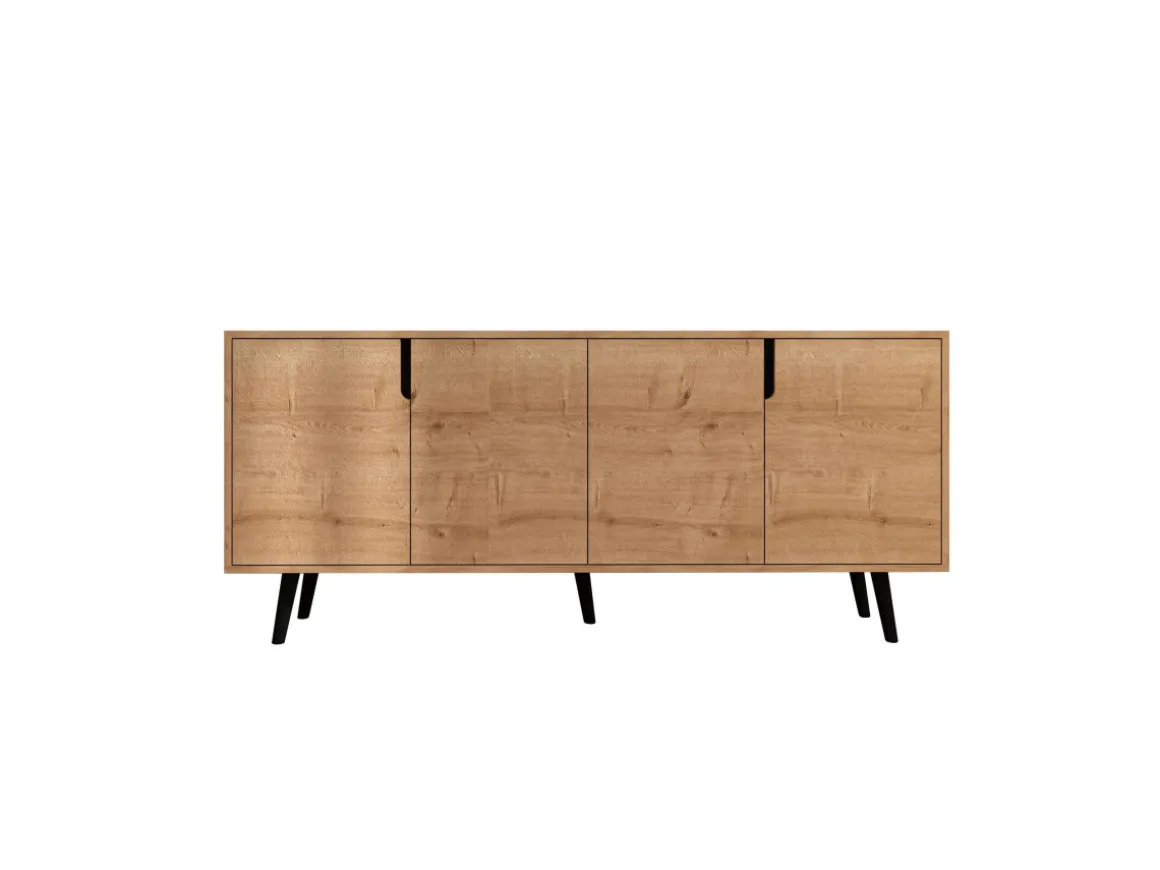 Buffet en bois "Latina" - 180 x 45 x 80 cm - Marron clair