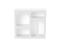 Buffet en bois "Lessa" - 80 x 37 x 74 cm - Blanc