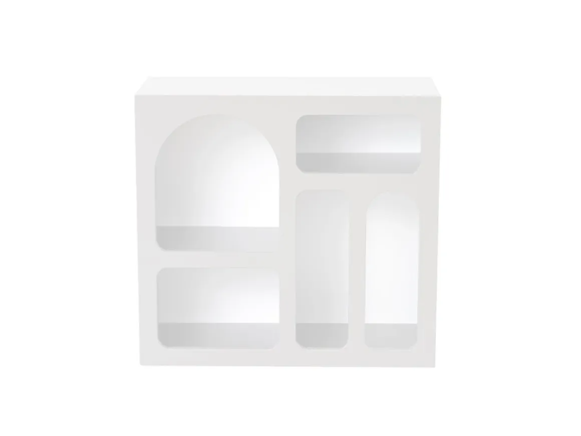 Buffet en bois "Lessa" - 80 x 37 x 74 cm - Blanc