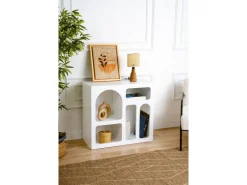 Buffet en bois "Lessa" - 80 x 37 x 74 cm - Blanc