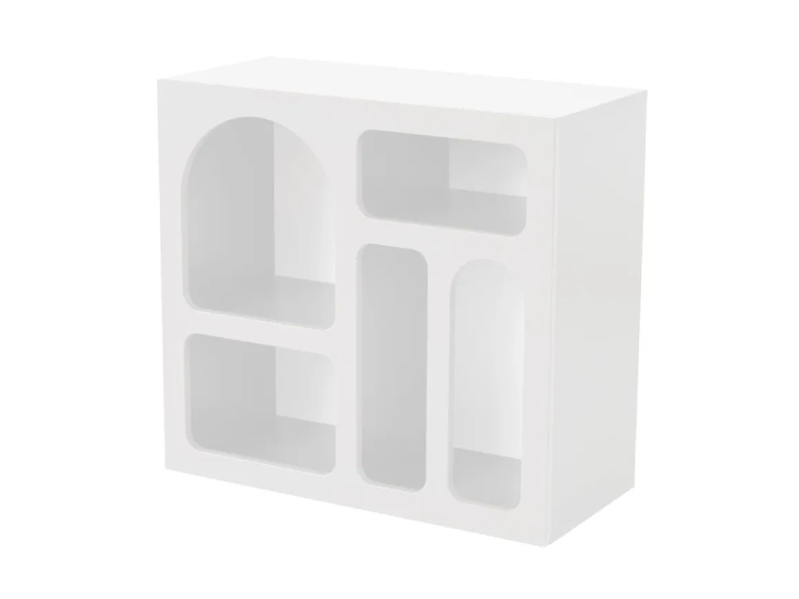 Buffet en bois "Lessa" - 80 x 37 x 74 cm - Blanc