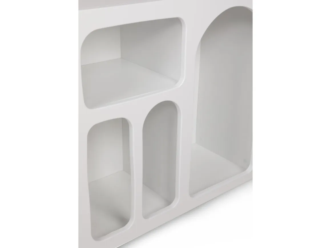 Buffet en bois "Liva" - 120 x 37 x 74 cm - Blanc