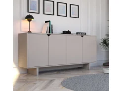 Buffet en bois "Oz" - 180 x 40 x 81 cm - Beige