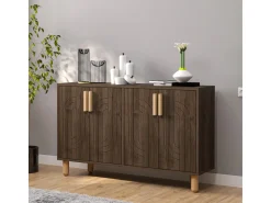 Buffet en bois "Rodney" - 120 x 30 x 74 cm - Marron