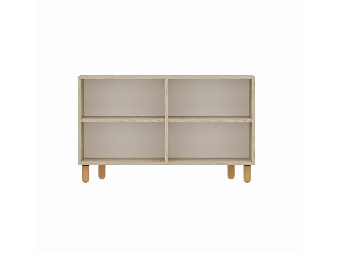 Buffet en bois "Rodney" - 120 x 30 x 74 cm - Travertin