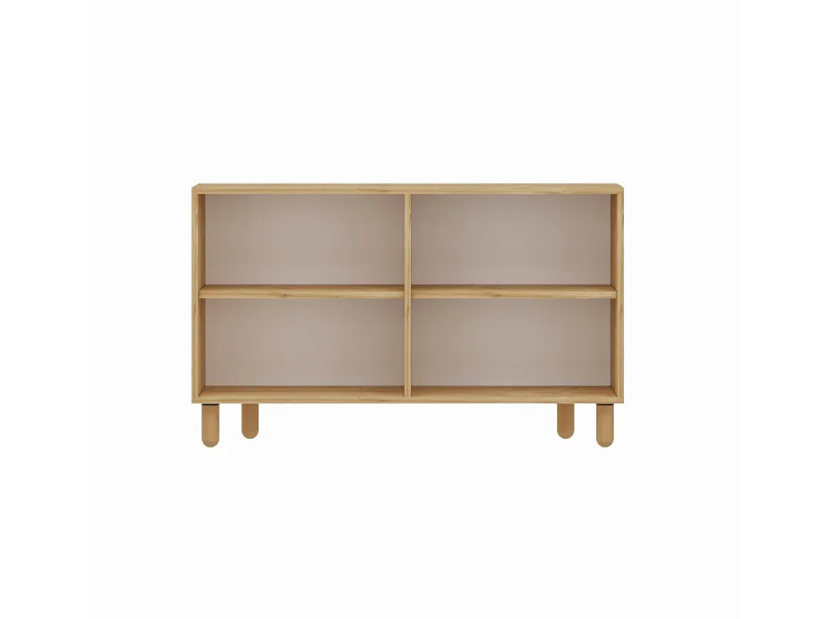 Buffet en bois "Roger" - 120 x 29 x 73 cm - Chêne Saphir